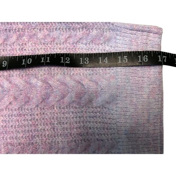 NWT Design History Ombre Cable Knit Long Sleeve V-neck Collar Sweater-Girls M - Picture 12 of 14